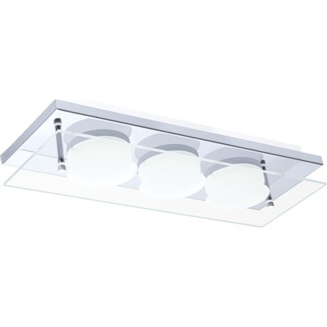 Lampe de plafond à design Abiola Chrome à trois lumières - 75328