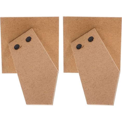 2pcs Chevalet en Carton Pliable pour Cadre Photo à Décorer, Surface de Support Large en Bois, pour Affichage d'art et Photo sur Toile et Peintures (1/5)
