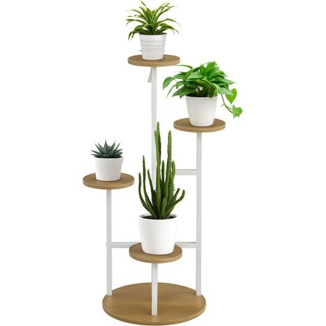 Étagère, 4 niveaux, 40 x 40 x 95,5 cm, pour maison et usage quotidien, format pratique, style facile à associer