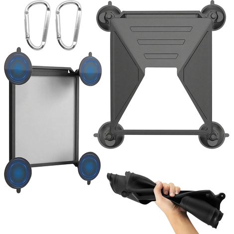 Support à Ventouse Support de Voiture en Silicone pour StarlinkMini Dishy Antenne Parabolique Fixation Solide et Sécurisée pour Vitres et Toits Ouvrants de Voiture (1/5)