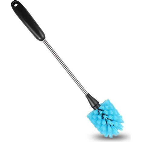 Brosse Bouteille,38 cm de Long, Brosse De Nettoyage pour Bouteille, Goupillon Bouteille Adaptées aux Tasses, Verres à vin, Thermos, Biberons, Brosses de Nettoyage pour la Cuisine, Bleu (1/4)