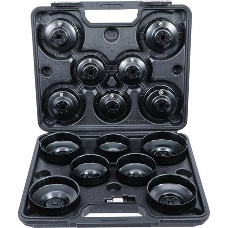 Jeu de Douilles à Filtres à Huile 10 mm (3/8) - 14 pcs - Acier Résistant - Entretien Facile, Pro - D-Work (1/5)