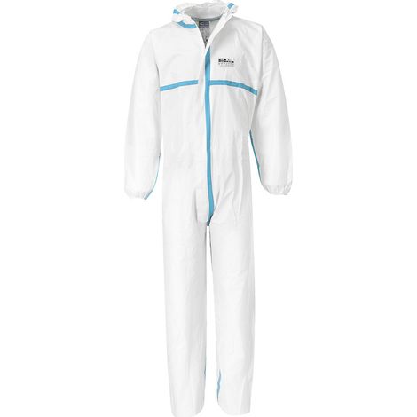Combinaison BizTex® Microporeuse Type 4/5/6 couleur : Blanc taille M - PORTWEST