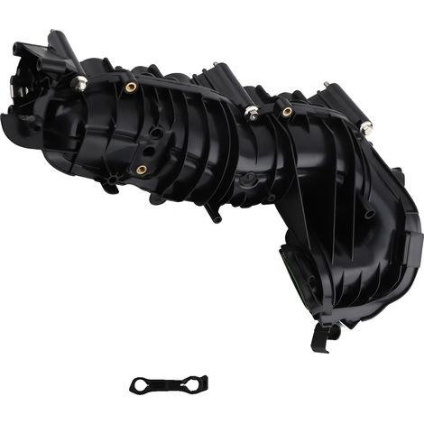 Collecteur d'admission, Matériau plastique, 12 x 10 x 4 pouces, Compatible avec voiture compacte de luxe E90 318d (2007-2010), Flux d'air optimisé, Remplacement direct (1/4)