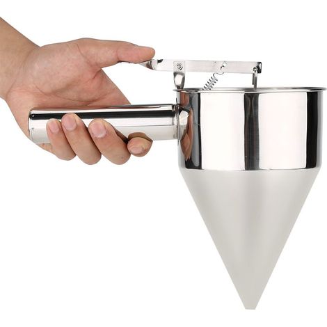 Entonnoir à piston en acier inoxydable distributeur pour pâtisserie et gâteaux outil de boulangerie pour décorer desserts avec précision