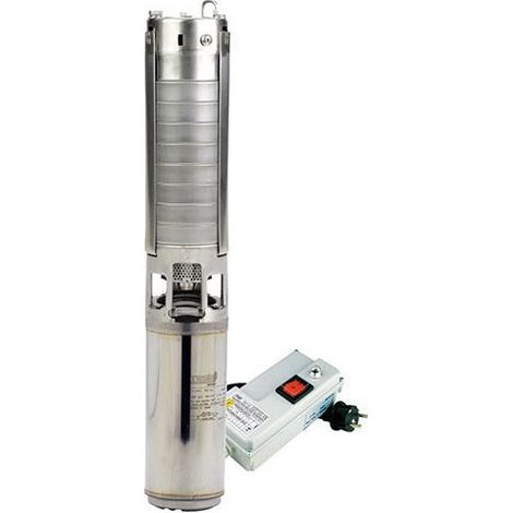 Pompe De Forage 4'' à Turbine Inox Orlando - 1,1kw Monophasé - 2,7m³/h à 85hmt (1/5)