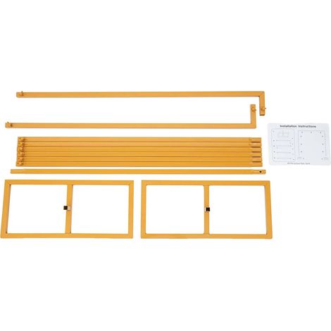 Arche de mariage, hauteur réglable, construction en métal, Jaune, XL (1/2)