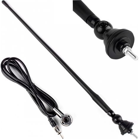Antenna per auto 34 cm Adattatore 5 mm ANT02 amio-01049 (1/5)