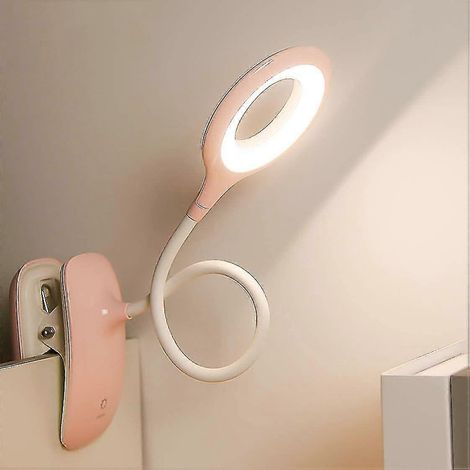 Lampe de lecture LED à pince avec intensité réglable et protection oculaire pour lire et étudier (1/5)