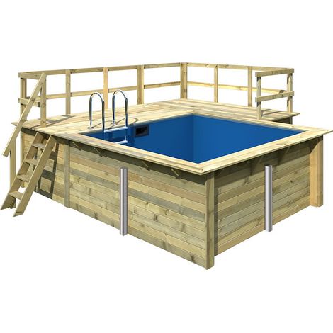 Pool Rechteck Größe 1 KDI inkl.Filter kl. und Terrasse B