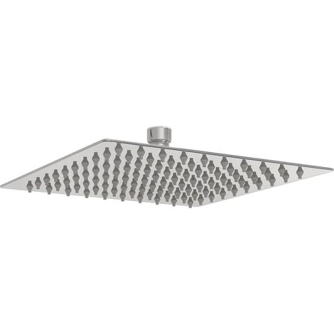 vidaXL Testa Doccia a Pioggia in Acciaio Inox 304 20x20 cm Quadrata