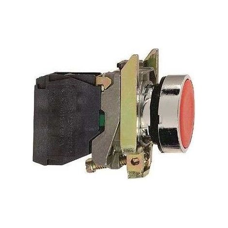 Harmony bouton-poussoir rouge Ø22 - à impulsion affleurant - 1O - XB4BA42