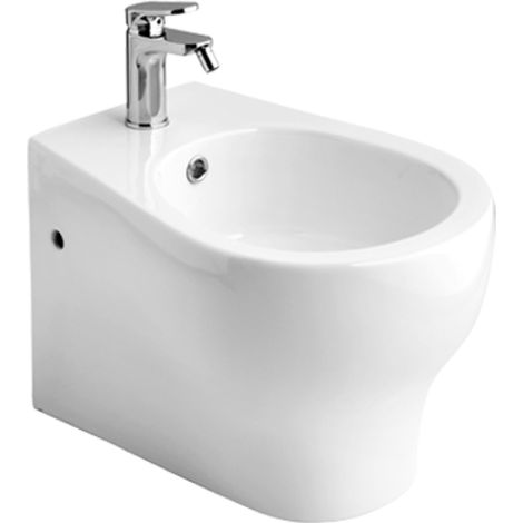 Bidet Aus Weisser Sanitärkeramik, Wandhängend  Soave