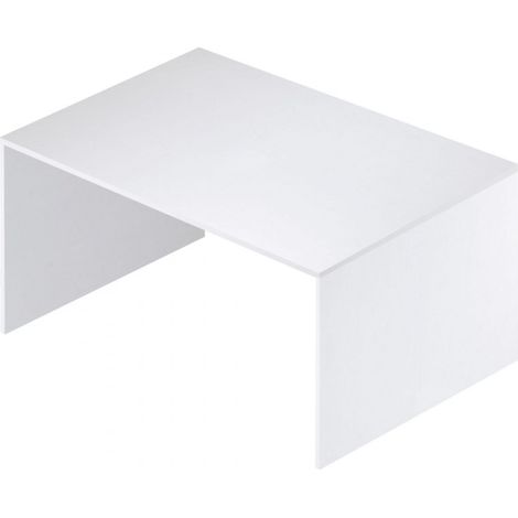 Pequeño escritorio de madera Ash White 120x73x h73 cm