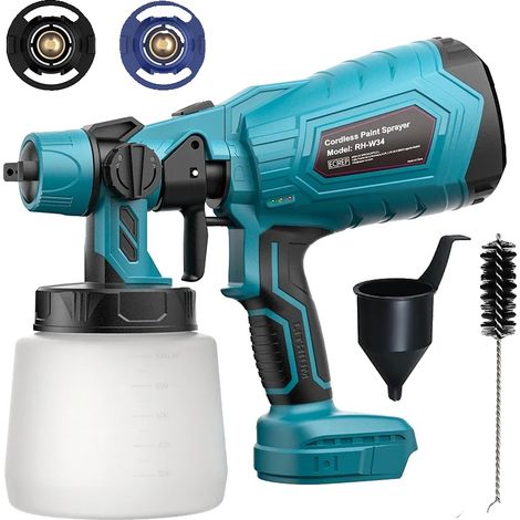 Pistolet à Peinture Électrique, Design Sans Fil, Débit de Peinture Réglable, Pour Makita (1/2)