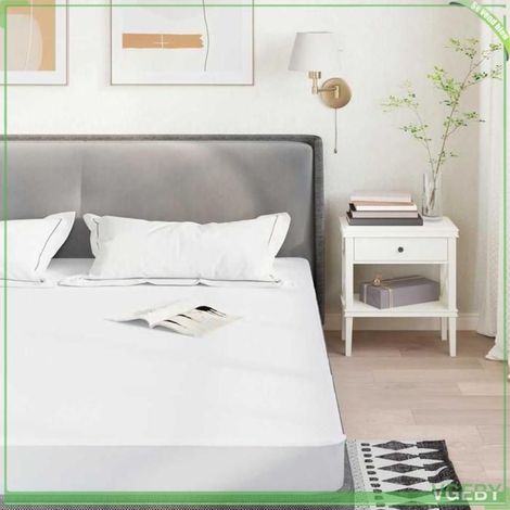 4100155 Protège-matelas blanc 160x200 cm imperméable (1/5)