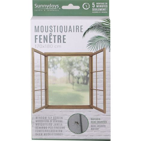 Moustiquaire ajustable pour fenêtre anti-insectes (1/2)