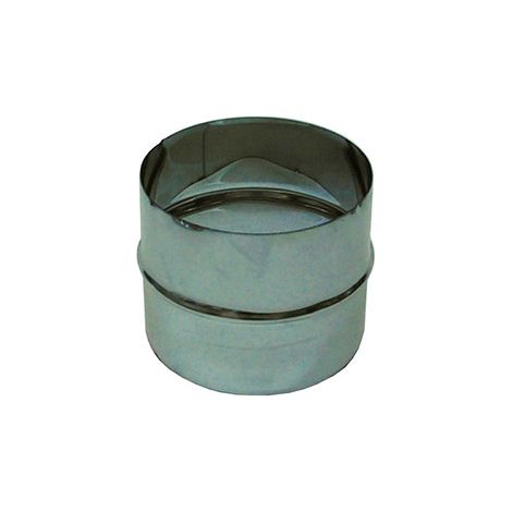 Canna fumaria inox giunto maschio-maschio D. 130 mm. Tubo  acciaio inox 316