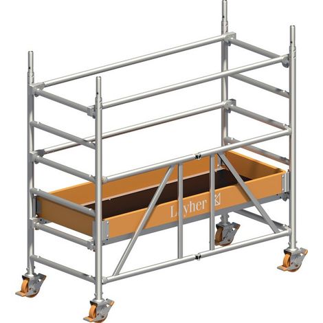 Échafaudage mobile Zifa P2 l750xL1800 mm travail aluminium hauteur de l'échafaud