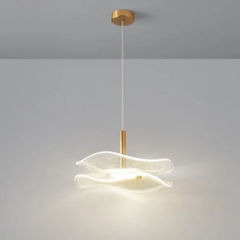 Lustre pour couloir, luminaire LED de style scandinave, luminaire pour baie vitrée d'entrée, pour salle à manger (trois couleurs) (1/5)