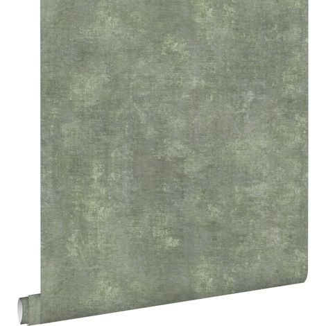 papier peint effet béton vert grisé - ESTAhome (1/5)