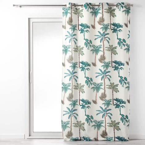 Rideau tamisant 140 x 260 cm – Polyester imprimé Banany (1/3)