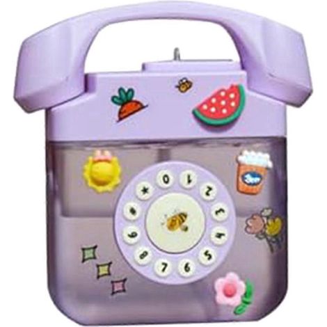 Bouteille d'eau créative en forme de téléphone rétro (violette) (1/5)