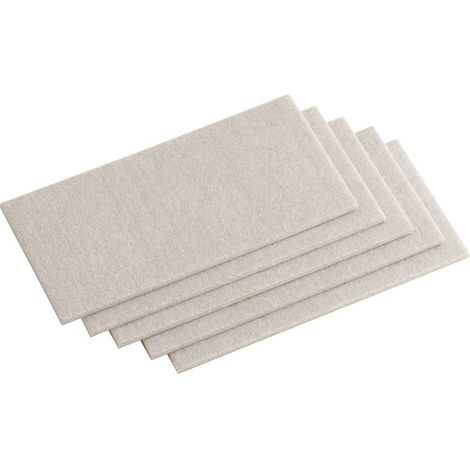 Metafranc WU0645416 Feltro quadrato, autoadesivo Beige (L x L) 200 mm x 100 mm 1 KIT