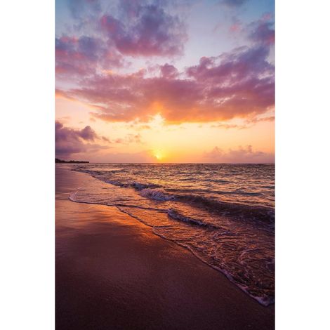 Tableau sur toile golden sunset 30x45 cm - Impression sur Toile Murale Décorative - Image imprimée en HD sur Toile - Toile sur Châssis en Bois FSC - Fabriqué en France