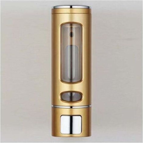 Gold soap dispenser, simple soap dispenser 400 ML, XU, Wall-mounted shower gel dispenser, Soap pot - (1/3)