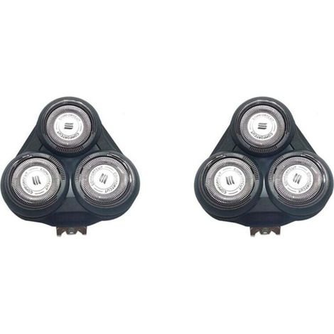 2 cabezales de afeitado de repuesto compatibles con los modelos S5000, S5370, S5010, S5011 y S5050 (1/4)