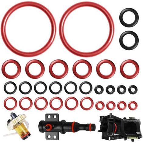 40 O-Ringe für Philips Saeco - Kompatibel mit Philips Saeco, Spidem, Gaggia Kaffeevollautomaten - Set mit Silikondichtungen für Dampfventil, Brühgruppe, Durchflussregler (40 Stück) (1/5)