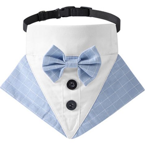 Collier Chien - Bandana Tuxedo Pour Chien - Collier Avec Nœud Papillon Ajustable - Pour Mariage Et Occasions Spéciales - 1 Pièce (1/5)