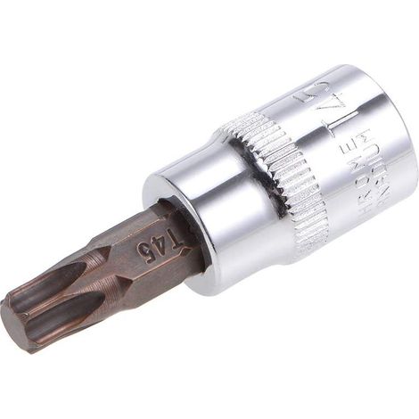 Douille Torx 3/8" x T45, embouts en acier S2, embout Torx de 48 mm de longueur pour clé dynamométrique, clé à cliquet, perceuses à percussion, barre coulissante (1/5)
