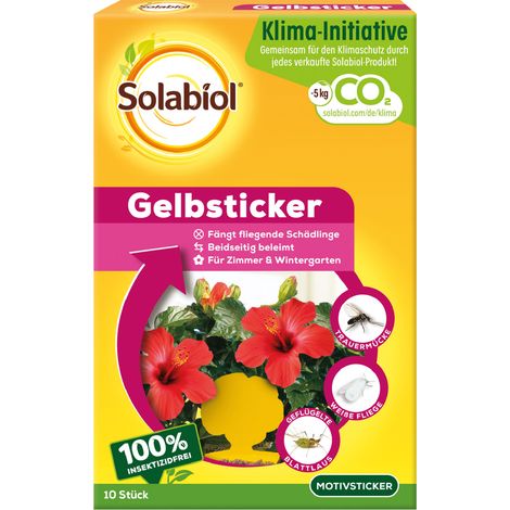 Solabiol Gelbsticker - 10 Stück - fängt fliegende Schädlinge (1/5)