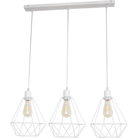 Helam KARO Plafonnier Barre Droite Blanc 78cm