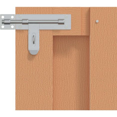 vidaXL Porte de Jardin 100 x 80 cm WPC et Aluminium Marron (1/3)