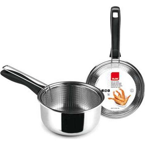 ibili Induktionskasserolle 18 cm Silber mit Sieb