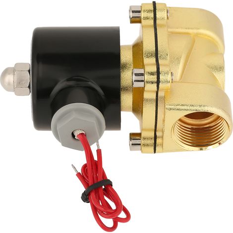 électrovanne PT3/4 normalement fermée à deux voies en alliage d'aluminium pour air, eau et huile, 110 V CA (1/5)