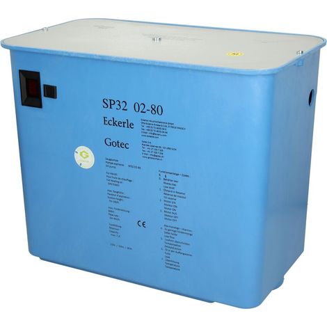 Unité de pompe d'aspiration SP32/2-80 M avec vanne anti-siphon mécanique