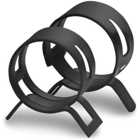 Lot de 40 colliers de serrage à ressort pour tuyau de carburant 12 mm - Colliers de serrage noirs pour conduites d'eau, tuyaux d'air, tuyaux en silicone (1/5)