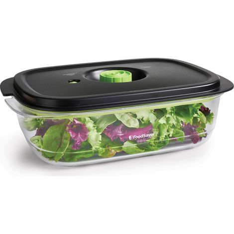 FoodSaver Contenitore Salva Freschezza per Sottovuoto da 2.3 Litri, con Funzione Marinatura, BPA Free, Indicatore del Vuoto, Trasparente, 2.3 L (1/4)