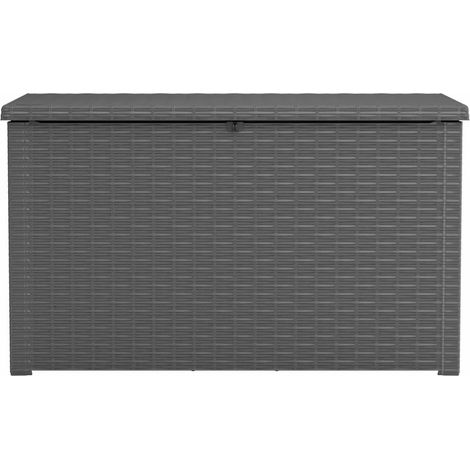 Keter skrzynia ogrodowa java box rattan 870 l / grafitowa (1/5)