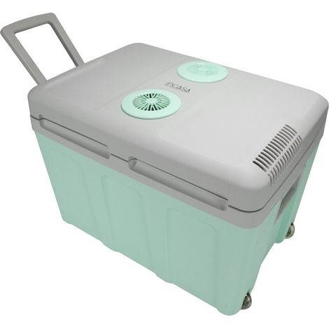 Glacière électrique 40L pour voiture – Alimentation 12V/220V – Couleur verte – Compatible aliments et boissons – EZA