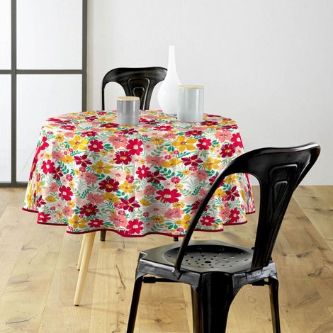 Nappe Toile Cirée Imprimé "Milly" 160cm Multicolore