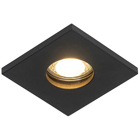 Modern Bathroom Recessed Spotlight Black - Doku (1/4)