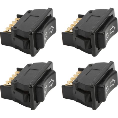 4PCS Interrupteur Lève-Vitre Universel Auto 5 Broches Commutateur Vitre Électrique Feu Vert DC12V 24V (1/5)