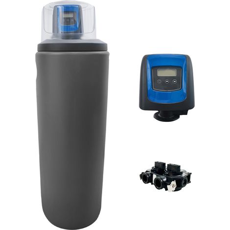 Toodo – Adoucisseur d'eau 30L – Vanne électronique Fleck 5800 SXT – Anti-calcaire – Installation facile en cave jusqu'à 3m de hauteur