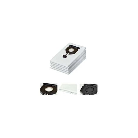 Paquete de 5 bolsas para aspiradora ZVD para Karcher 2.889-154.0 NT 30/1 30L - Crezuo (1/4)