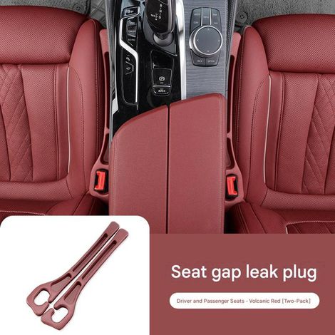 Autositz-Platzhalter-Organizer, Anti-Klapp-Aufbewahrungsfüllung, neues Autositz-Slot-Design, universelles Innenraumzubehör, 1 Paar, rot